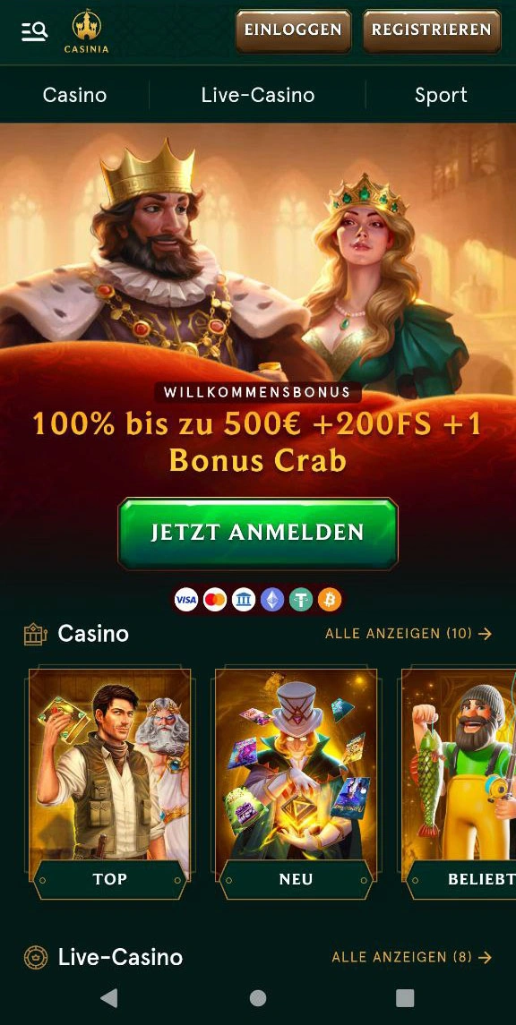 Casinia VIP-Programm: Exklusive Vorteile für treue Spieler
